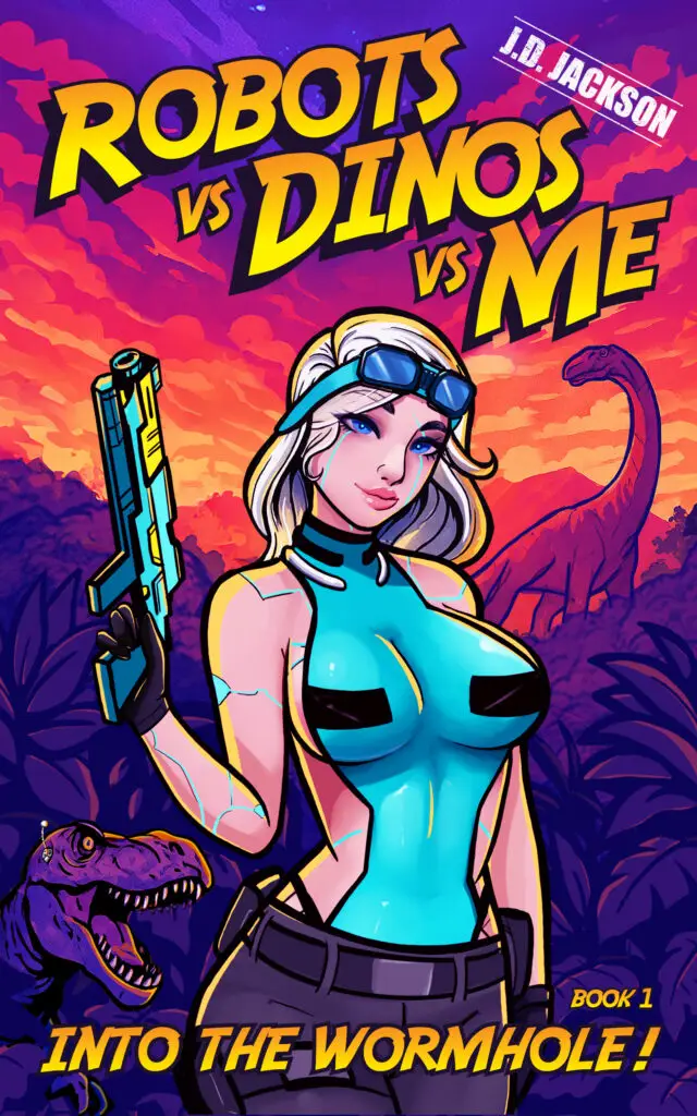 robots vs dinos vs me kindle cover